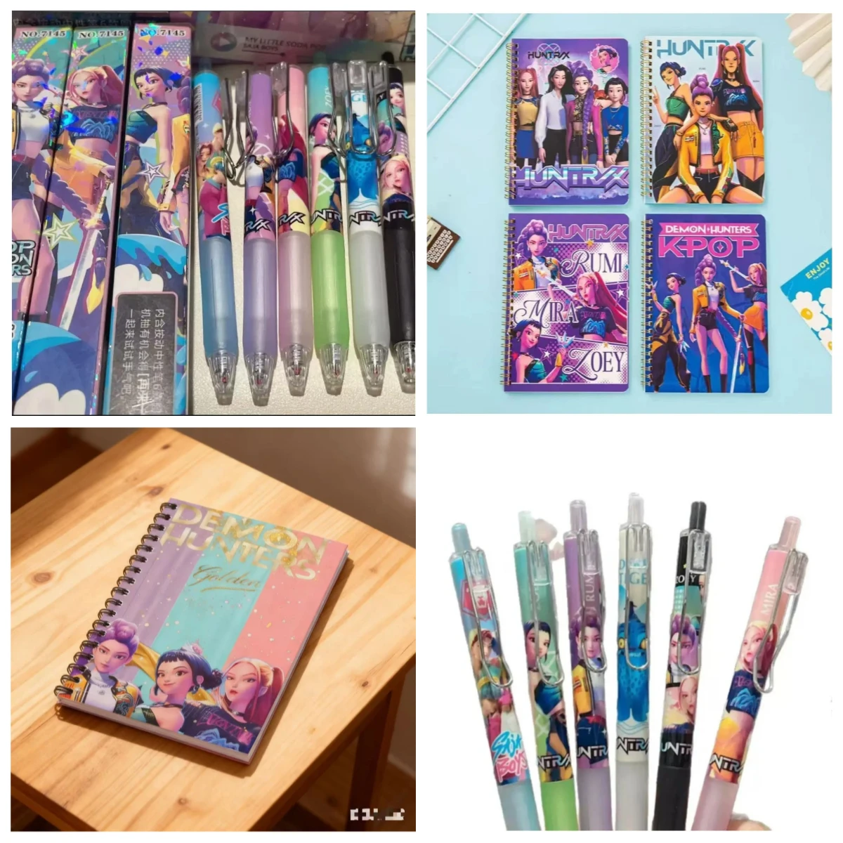 

Kpop Demon Hunters Cute 0.5mm Gel Pens Kawaii Stationery Cartoon Anime Derivative Peripherals School Office Supplies Party Gifts