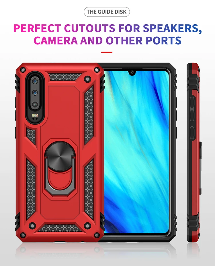 JSFS Military Grade Drop Proof Protection Cover With Kickstand For Huawei P20 P30 P40 Pro Lite P Smart 2019 Cover