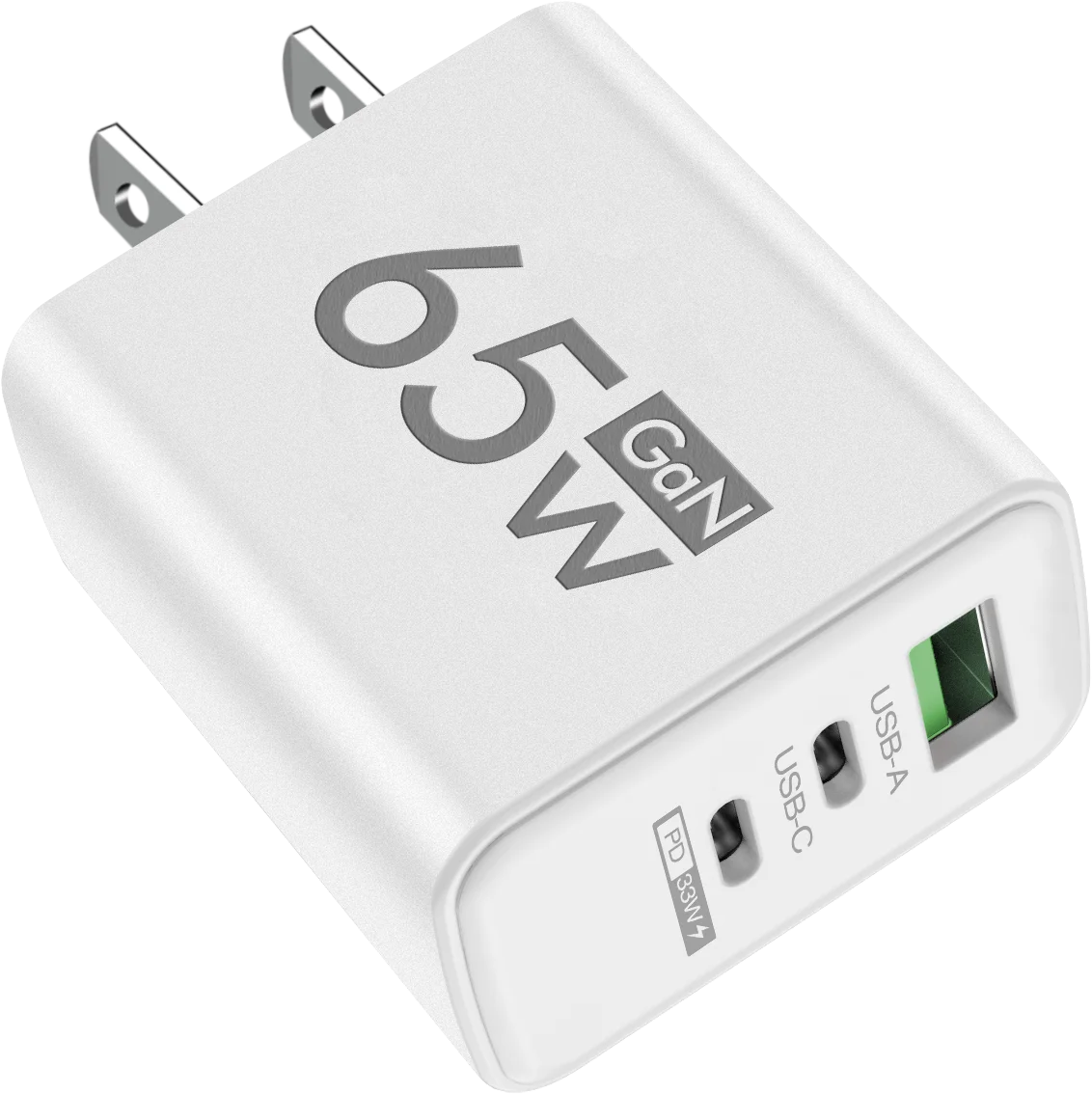 3 poorten PD 65 W USB snellader Type C mobiele telefoon snellaadadapter voor iPhone Samsung Xiaomi Oneplus wandlader