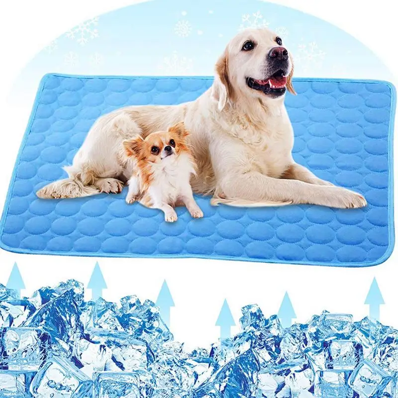 Self Cooling Dog Mat Non-Slip Summer Pet Bed Sleeping Cooling Dog Bed For Summer Washable Outdoor Sleeping Bed For Cats Dogs