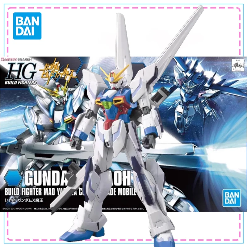

Bandai HGBF 1/144 Gundam X Maoh Action Figure Genuine Gundam Model Kit Anime Figures Joints Movable Model Toys for Boys Gifts