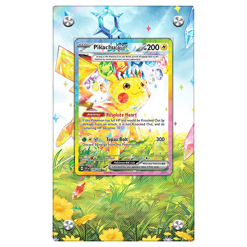 

Ptcg Pk Titanium Crystal Series Ex Collection Card Card Brick Ptcg Acrylic Display Stand Anime Card Gift Toys No Card Included