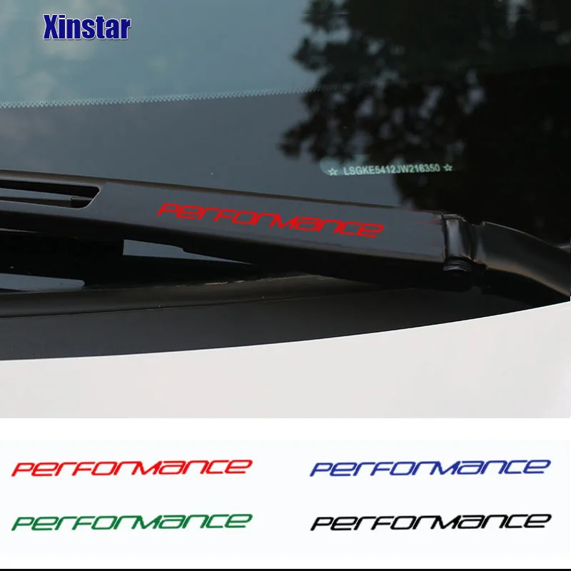 4 adet performans araba ön cam sileceği Sticker VW VK Golf5 Golf6 golfgolf7.5 MK6 MK7 MK5 MK4 MK3 MK2 GOLFR TDI GTI