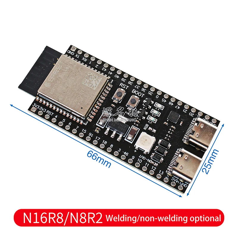 44Pin Type-C 8M PSRAM ESP32-S3 Development Board 2.4G Wifi Module For Arduino ESP IDF ESP32-S3-WROOM-1 N8R2 N16R8