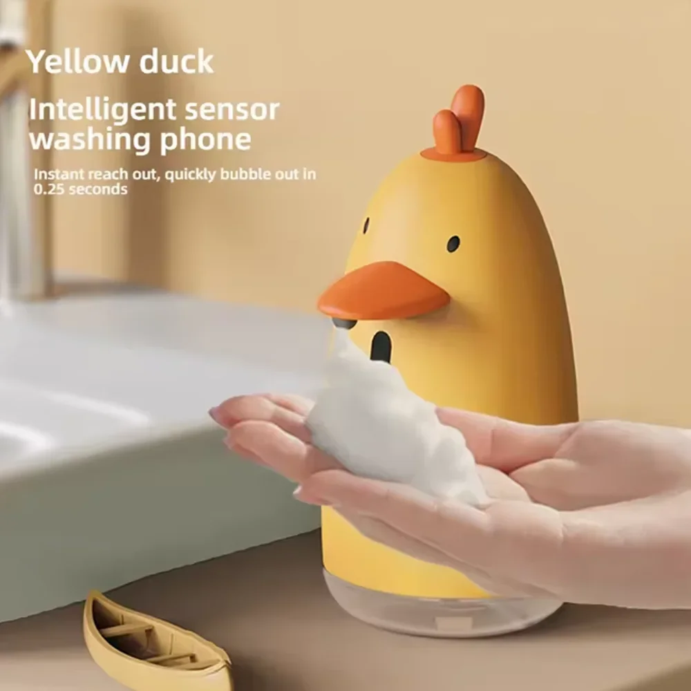 

Automatic Sensor Soap Dispenser USB Rechargeable Cute Cartoon Style Children Washing Hand Soap Foam Machine Soap Foam Dispenser