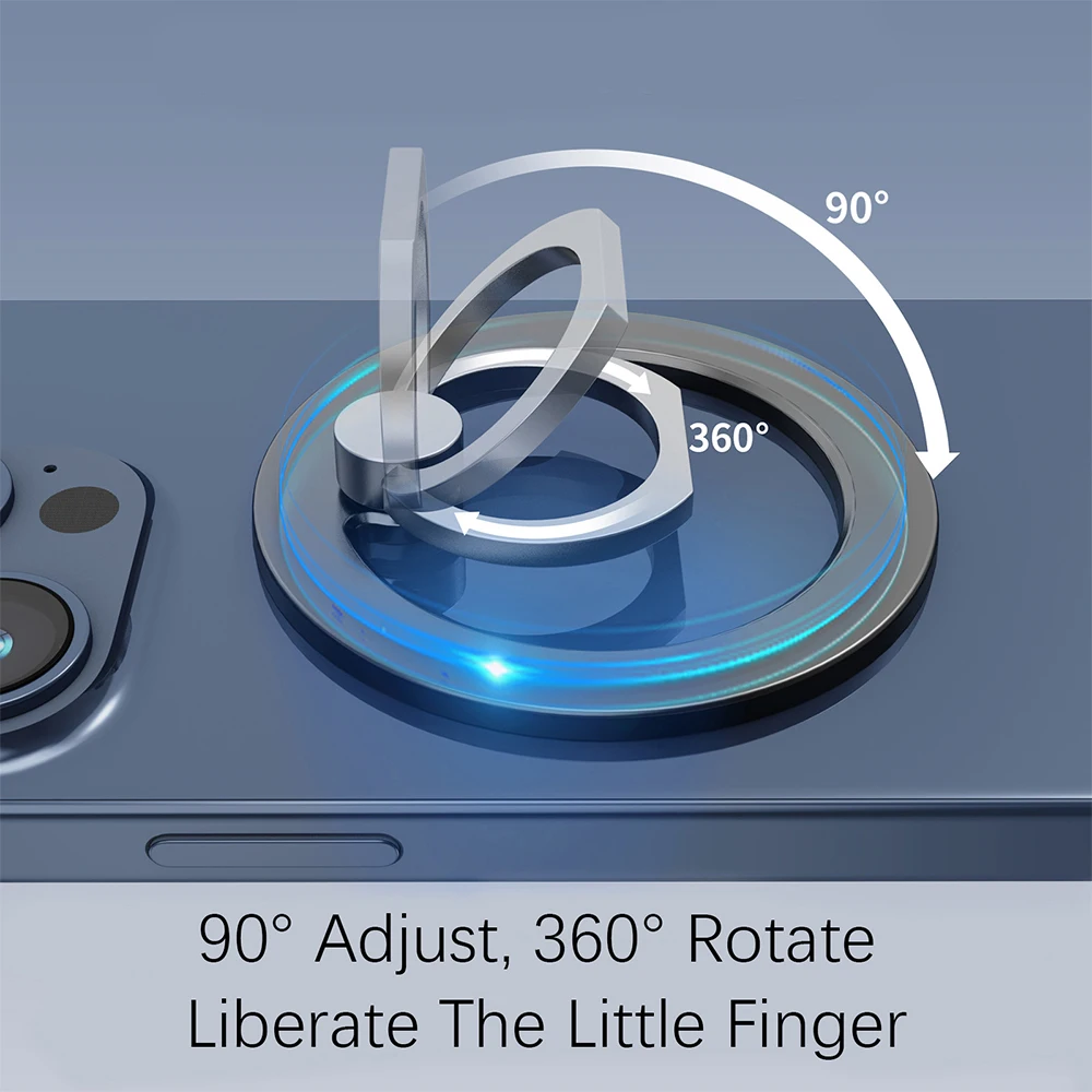 حامل للكمبيوتر اللوحي المغناطيسي قسمين البساطة حلقة الهاتف المحمول Popsocket Magsafe Ipad حامل مزدوج الجانب شفط السيليكون