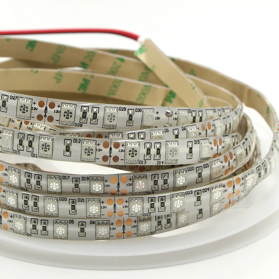 DC12V LED UV Strip 395-405nm Ultraviolet flexible lamp strip SMD 3528 60leds/M 120LEDS/M Car figurine cabinet, fluorescent party view 4
