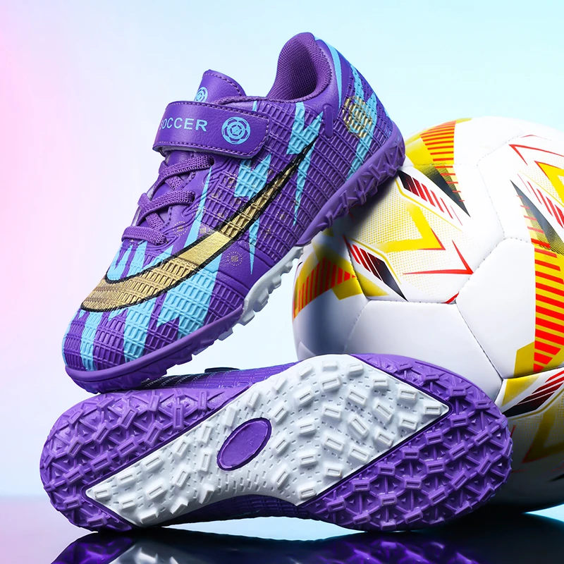 

New Men Kids Soccer Shoes Match Drop Shipping Professional Football Boots Cleats Training Shoes Non-Slip Grass Boys Ultralight