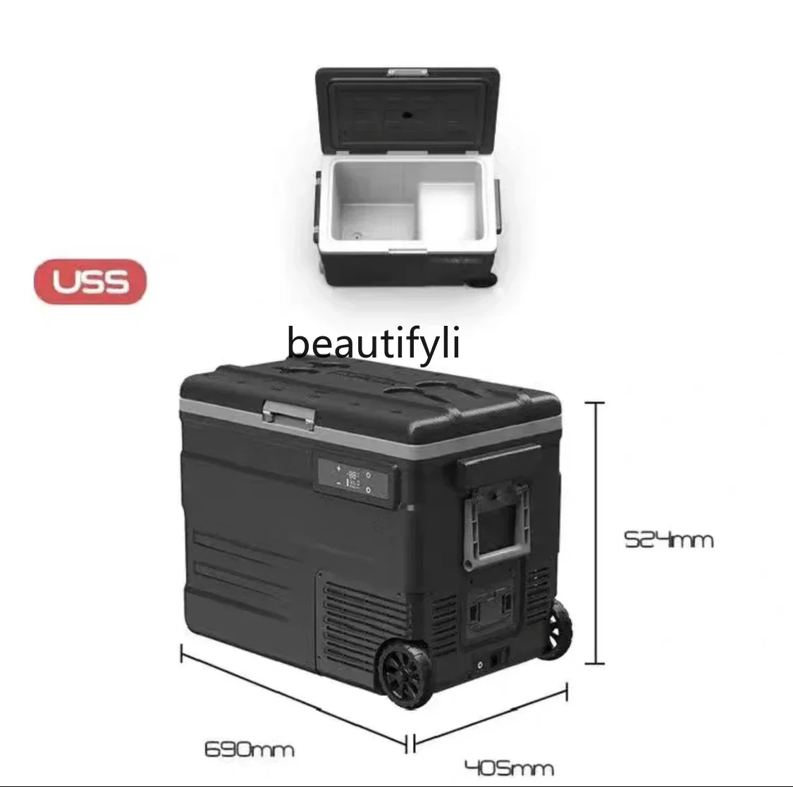 YH A01 차량용 냉장고 U 시리즈 45/55L 컴프레셔 냉장, 자동차 및 가정용 겸용 타이로드 모델