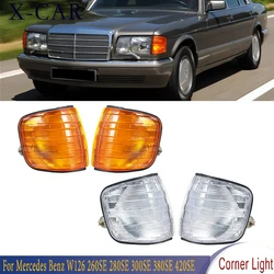 Per Mercedes Benz W126 260SE 280SE 300SE 380SE 420SE 300SEL 500SEL 560SEL Paraurti Anteriore Faro Indicatore Laterale Lampada Della Luce D'angolo