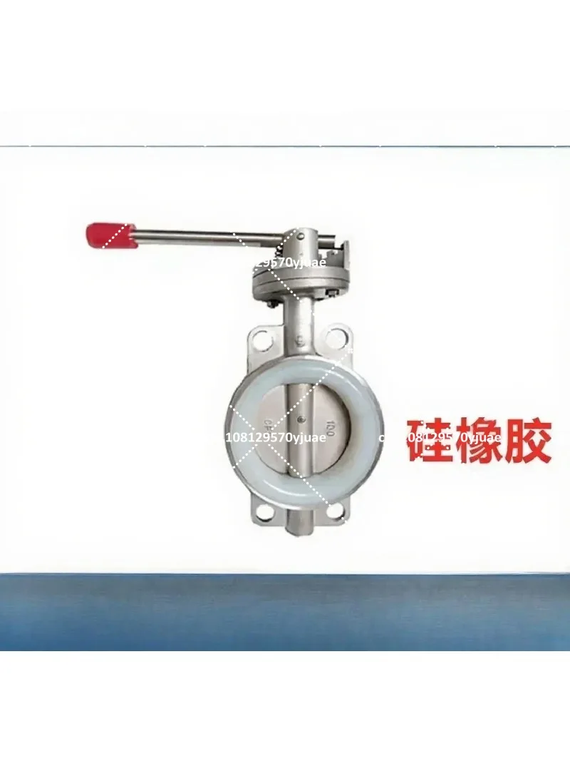 304 Stainless Steel Manual Butterfly Valve DN50 DN65 DN80 Clamp Type 16P