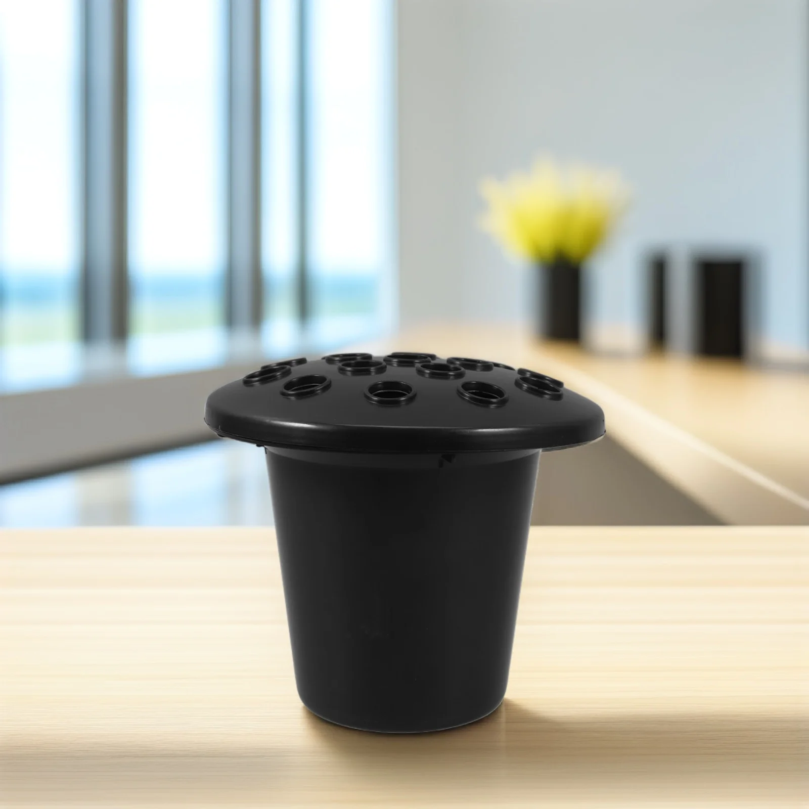 8 قطعة أواني الزهور قاعدة مقبرة ديكور أواني الزهور البلاستيكية تصميم متعدد الفتحات زينة القبرة الأنيقة #6