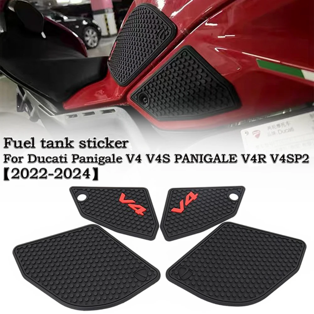 

Motorcycle Anti-slip Tank Pad Sticker Protection Stickers SIDE TANK PADS For Ducati Panigale V4 V4S PANIGALE V4R V4SP2 2022 2023