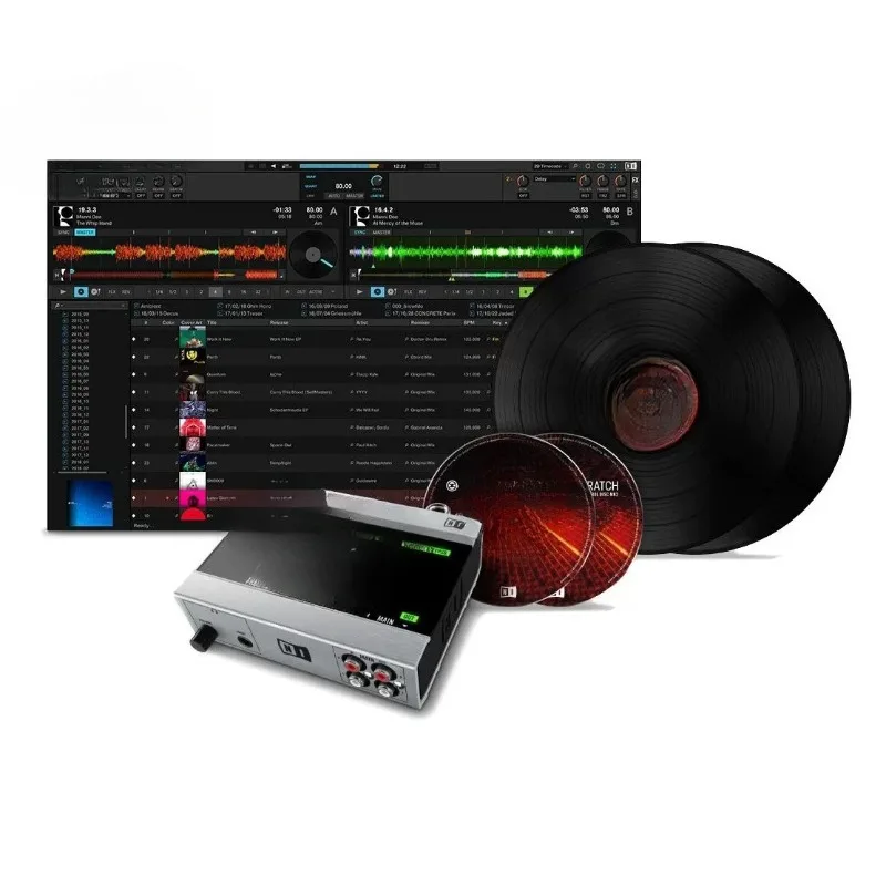 Audio 6 dj set con time code, vinilo genuino, software pro3, dvs