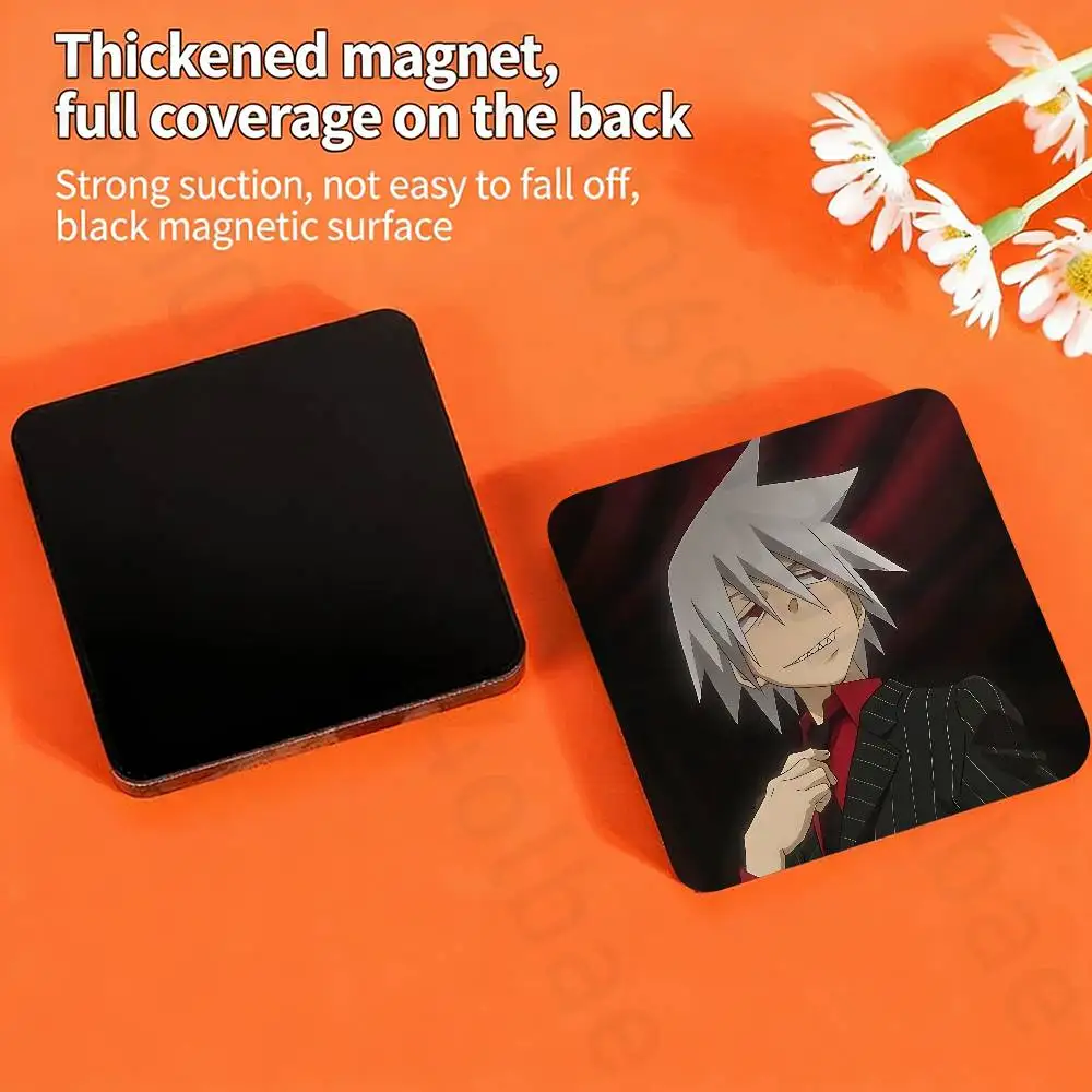 Anime S-SOUL EATER Fridge Magnet Personalized Magnetic Durable Plastic Square Picture Surface Fridge Magnets