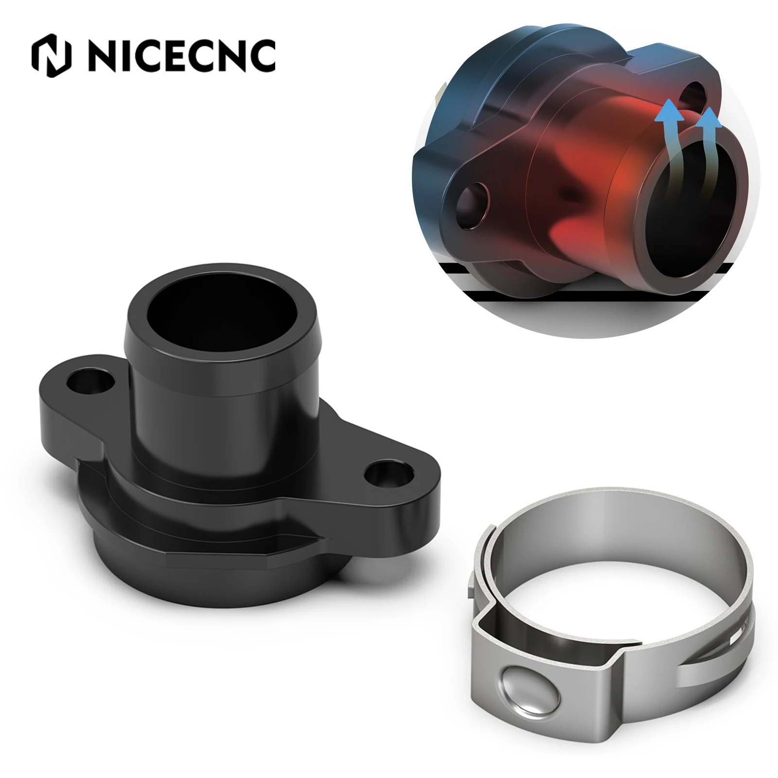 

For KTM 1290 Super Duke/ADV 2016-2024 Thermostat Housing Cover for KTM 1190 1290 1390 DUKE/ADV Water Connection CPL 61235019100