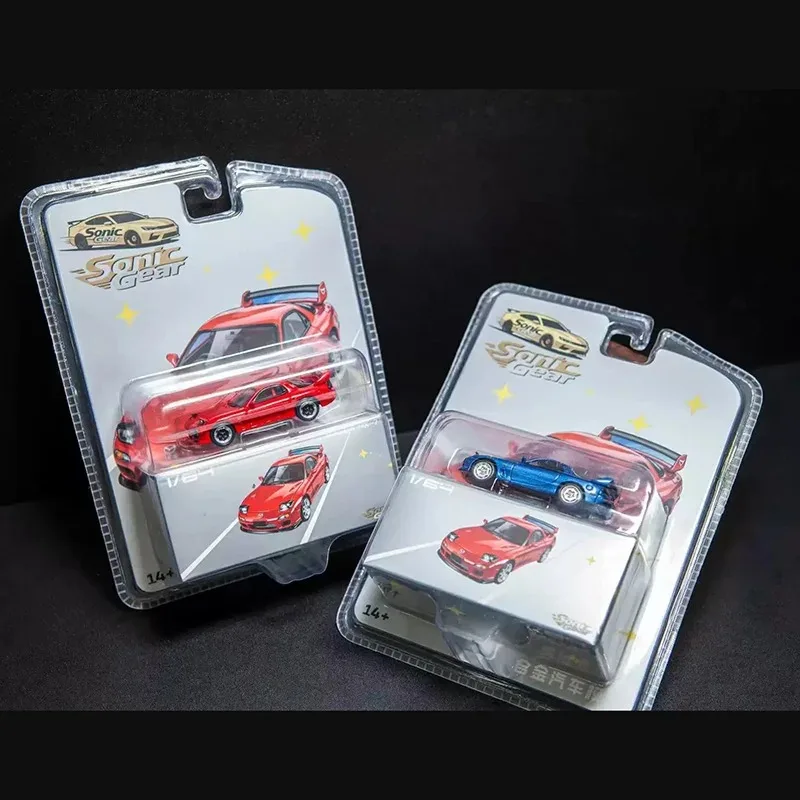 Sonic Gear 1: 64 Scale RX-7(FD3S) Alloy Car Model Static Decoration Collectibles Gift Toys