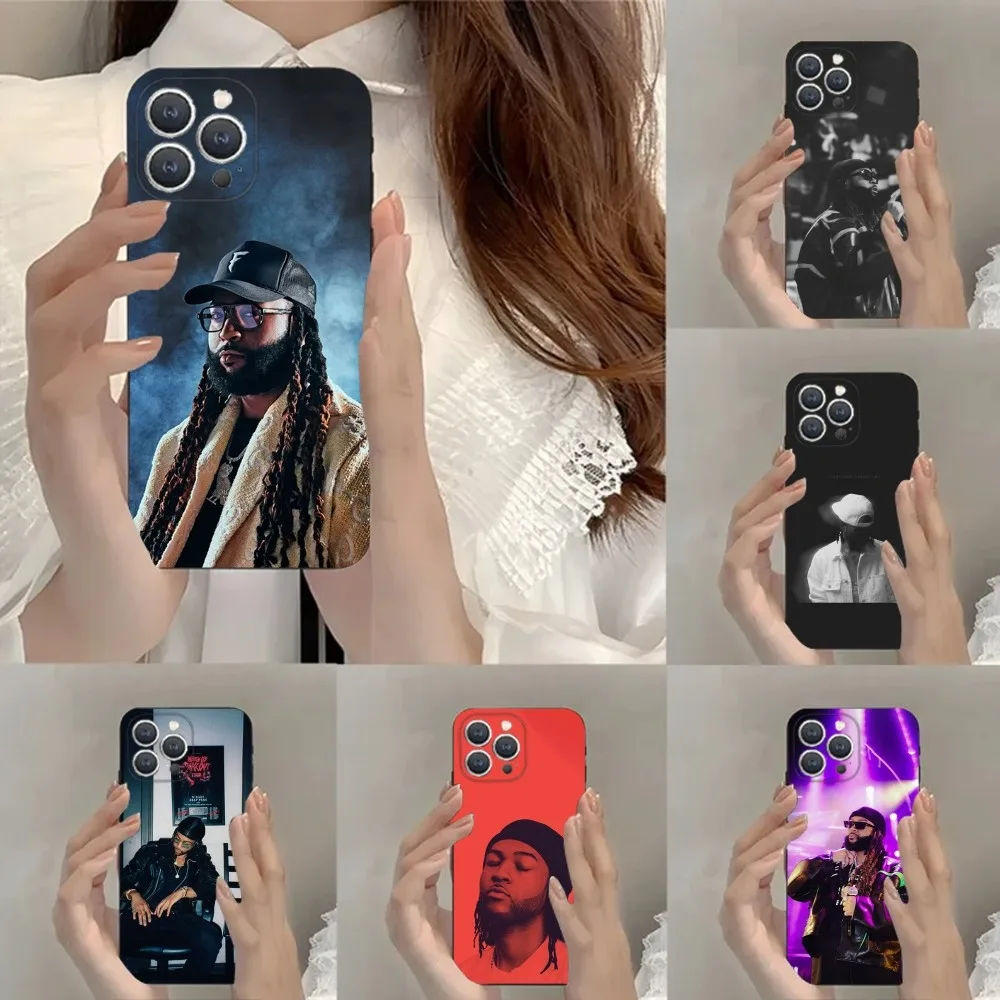 

P-Partynextdoor Rapper Phone Case For iPhone 15,14,13,12,11,Plus,Pro Max,XS,X,XR,SE,Mini,8,7 Soft Silicone Black Cover