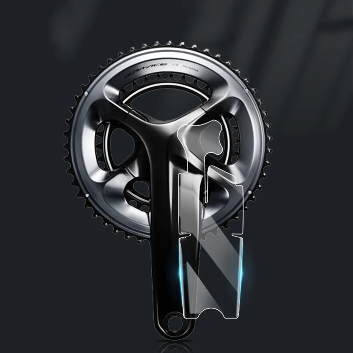 Bike Crank Beschermfolie Cover TPU Film Anti-Collision MTB Crank Clear Sticker voor 3T, SRAM Rood, SRAM Force HOT