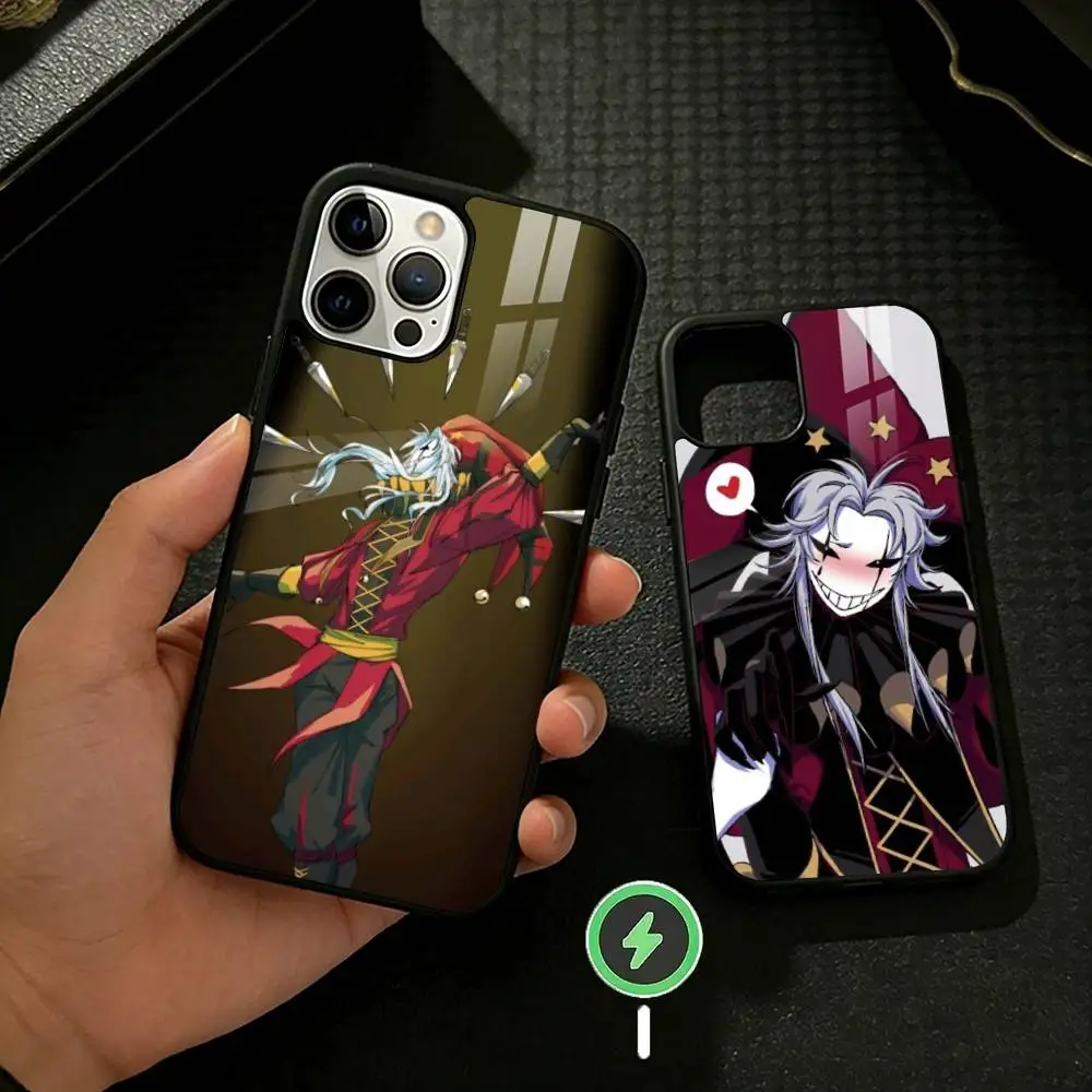 The F-Freaks Circus Pierrot Phone Case For iPhone 17 16 15 14 13 12 Pro Max Plus for Mirror Wireless Magnetic Cover