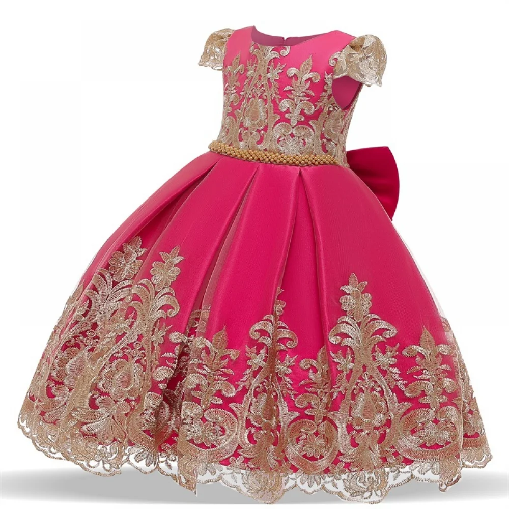 Magnifique costume de cosplay baroque pour enfants, robe de Rhavec appliques en dentelle pour bébé fille, fête de reconstitution historique, mariage, robe de demoiselle d'honneur pour enfants