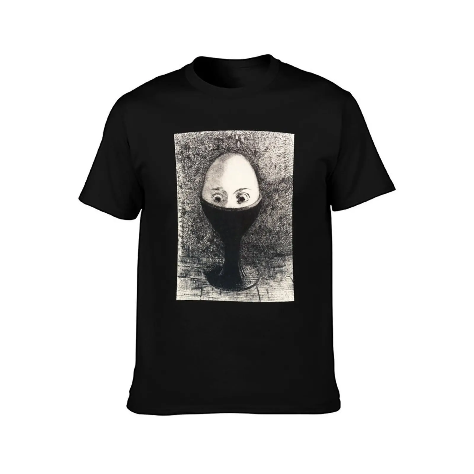 HD The Egg, by Odilon Redon(1885) High Definition T-Shirt t shirt personalised T-Shirt