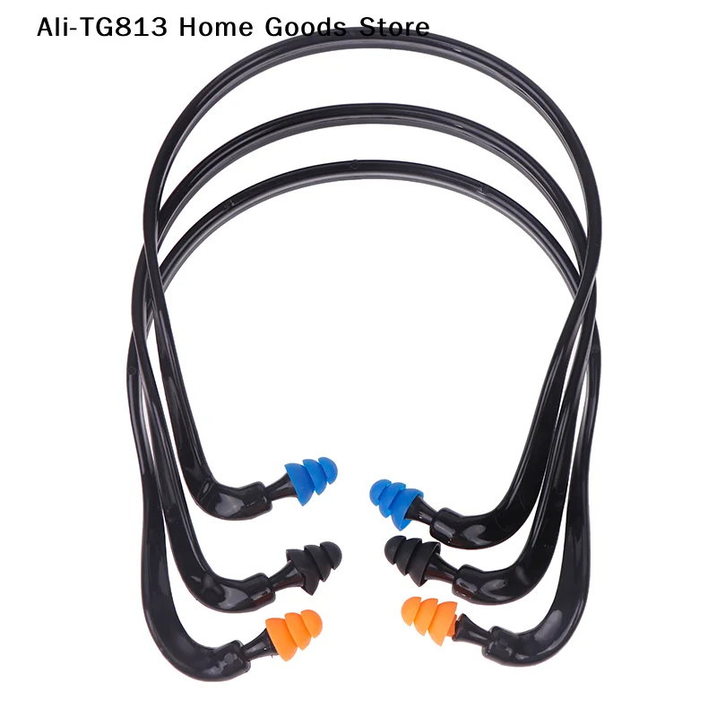 

[TG813]1PC Sleeping Working Noise Reduction Ear Plugs Soft Silicone Head-mounted Earplugs Protector Anti-Noise Earmuff