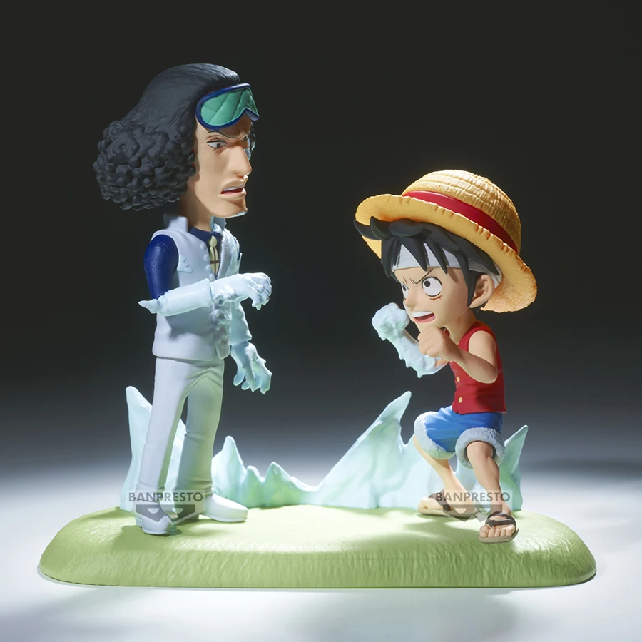 Original Banpresto One Piece Anime Figurines WCF Monkey D Luffy VS Kuzan PVC Action Figures Collectible Model Toys