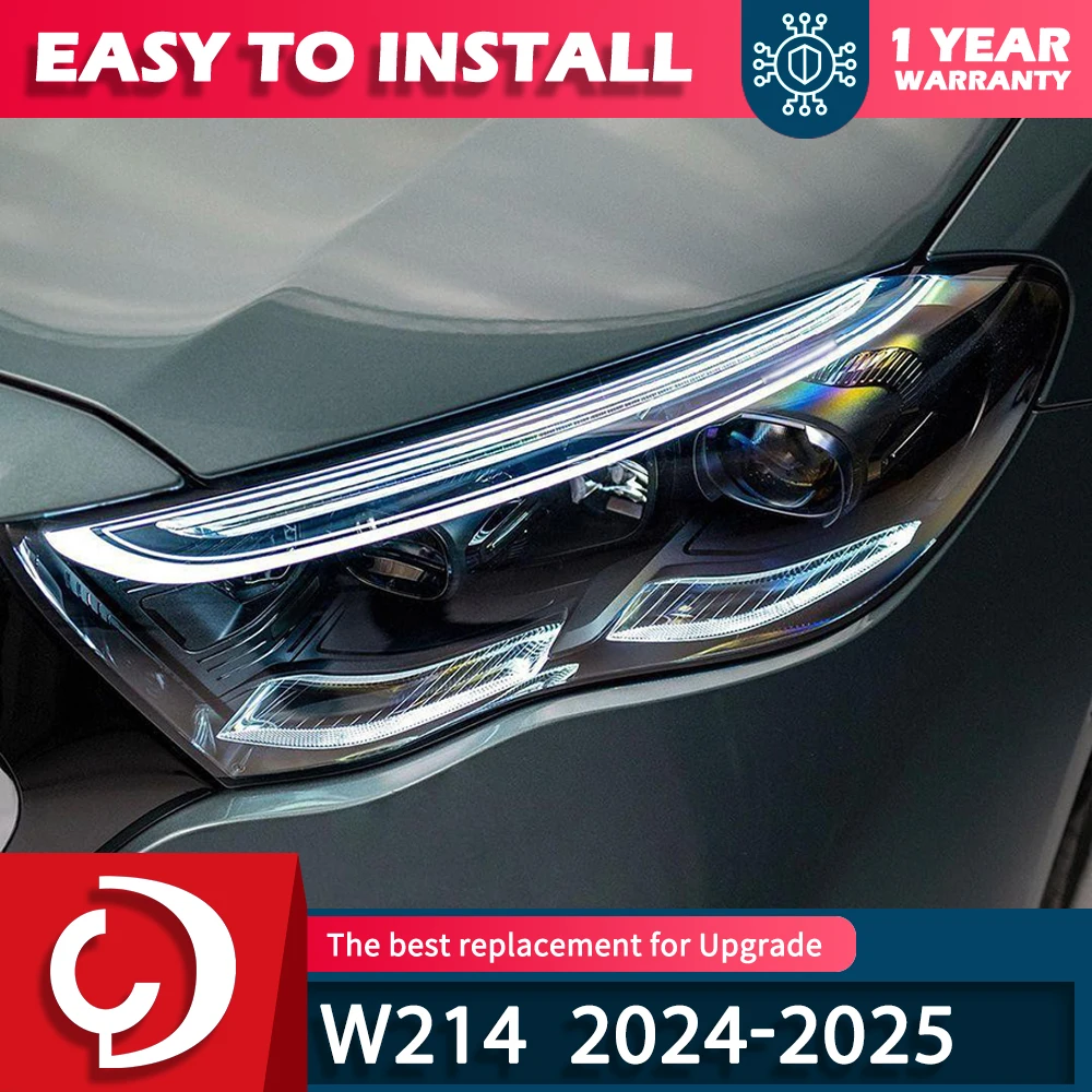 

Car Styling For Benz W214 2024-2025 LED Headlight W214 DRL Turn Signal High Beam Projector Lens Head Lamp Accessories