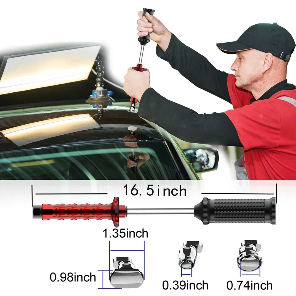 WOYO PDR100 Paintless Cold Glue Dent Repair Pulling Kit Dents Hail Pits PDR Tools Kits Reusable Slide Hammer Tools