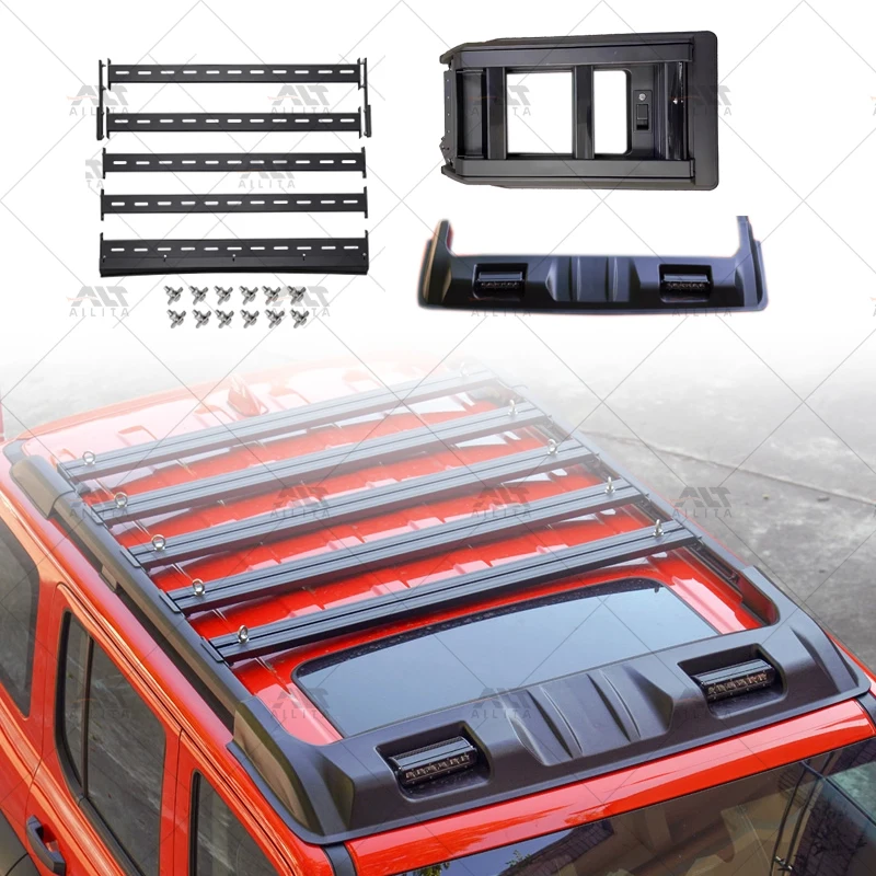 

For Tank 300 Accessories Folding Side Ladder Durable Aluminum Alloy Luggage Roof Rack Package with Spoilers