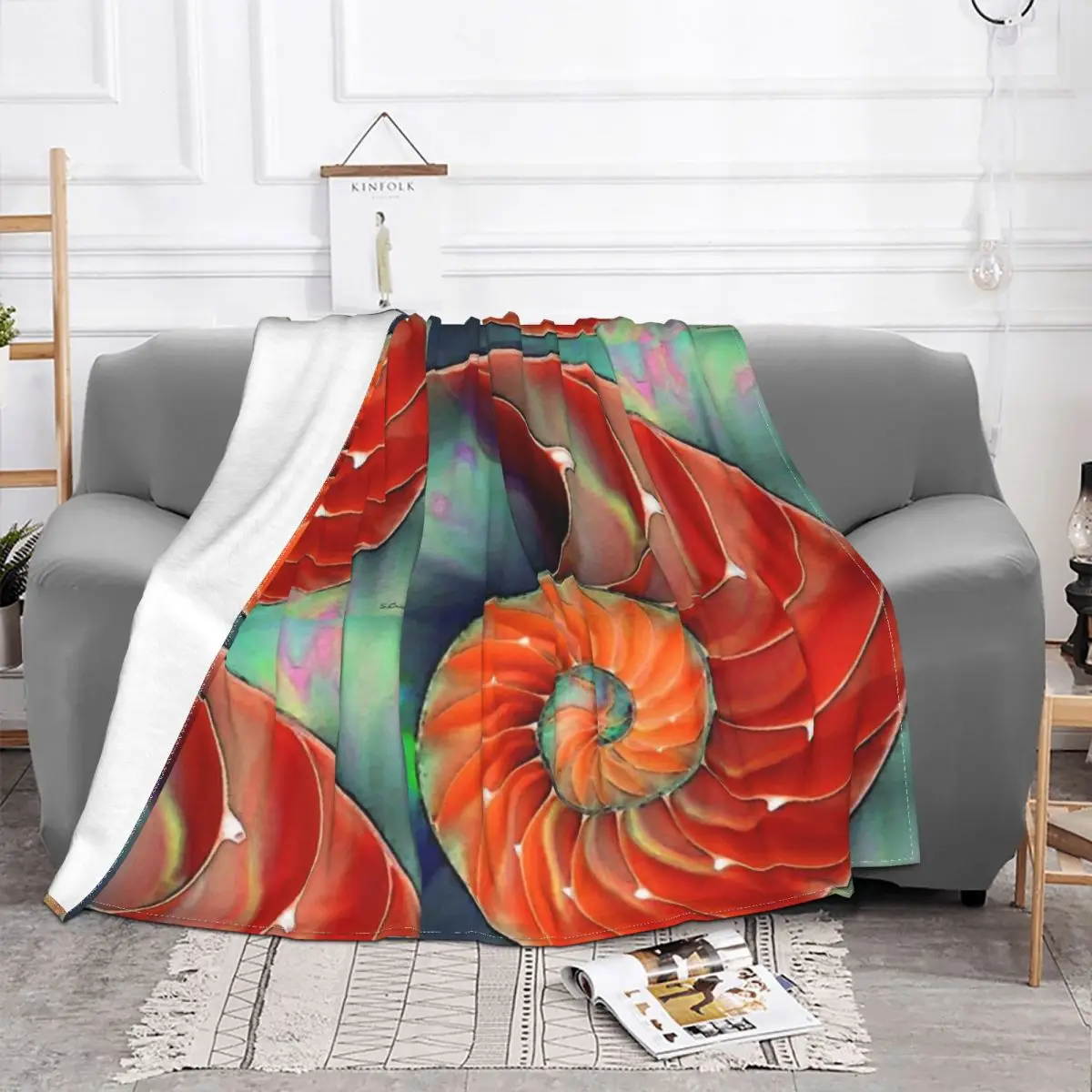 Nautilus Shell - Sea Four Seasons Universal Blanket Campsites Can Be CoveredChristmas Present