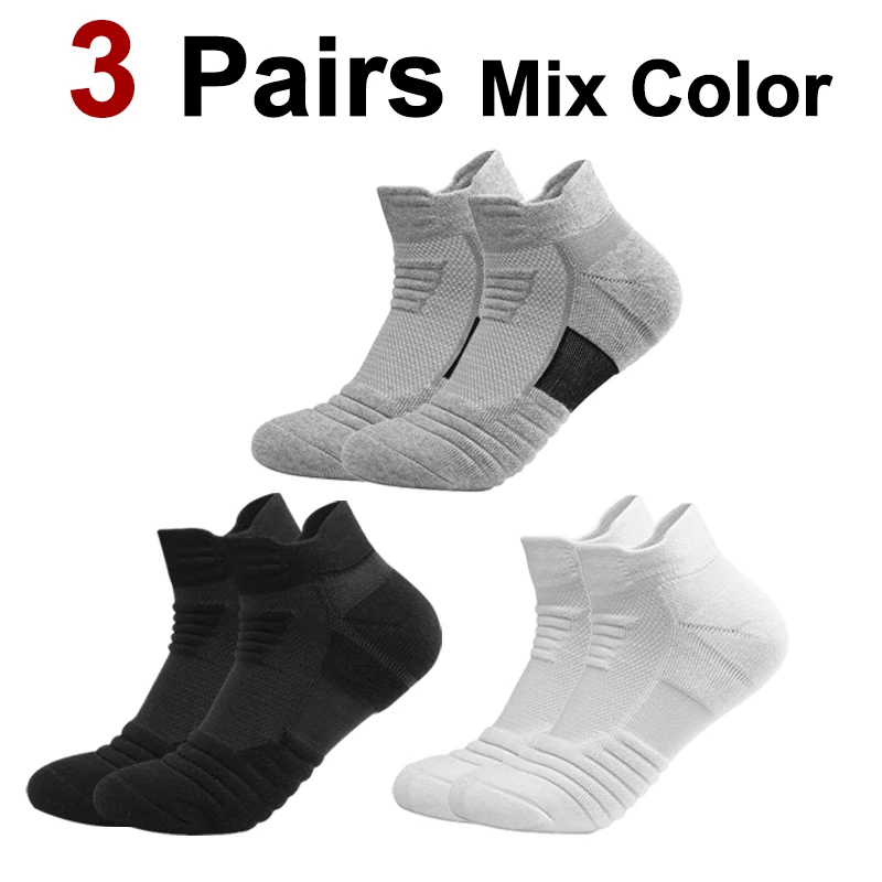 1/3/6 Paar geruchsresistente, gestrickte Frottee-Sportsocken für Herren, schweißabsorbierend, atmungsaktiv, langlebig, gepolstert, Lauf- und Basketballsocken