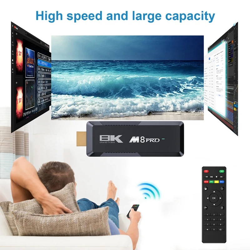 M8 PRO 2GB 16GB Android 12.1 Smart TV Box AIIwinner H313 2.4G+5G Dual Band WIFI Android Media Player [Life diary]