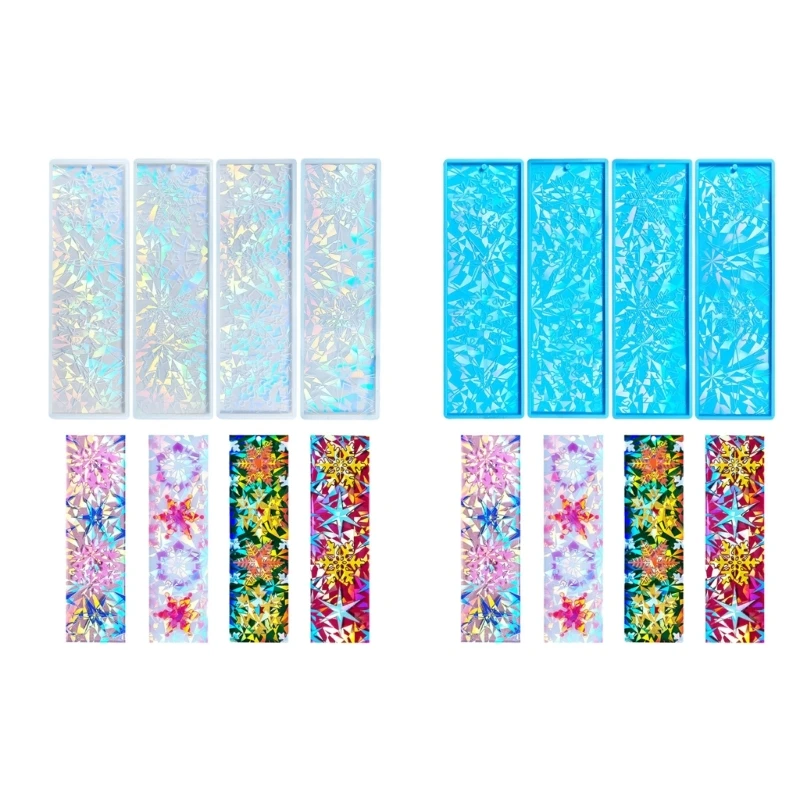 

Easy To Use Silicone Mold Unique Bookmarks Silicone Mold Irregular Snowflakes Creating Resin Mold