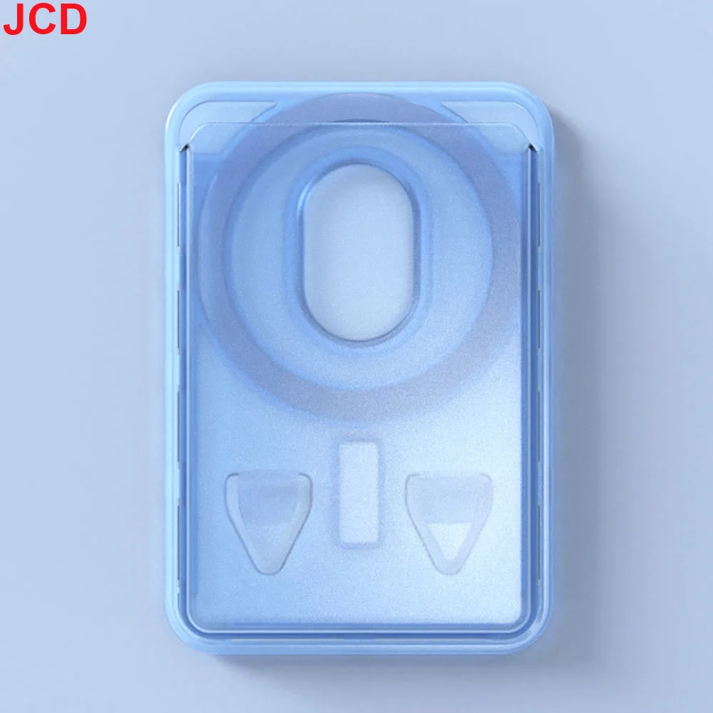 JCD Transparent Card Cover PC Hard Magsafe Strong Magnetic Card Bag For Apple Huawei Phone Case Color Back Sticker Card Cover