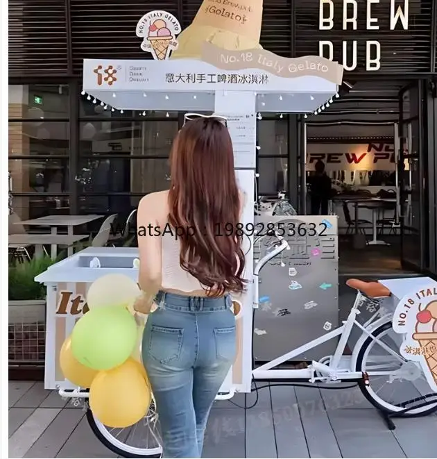 LYY milk tea coffee truck ice cream stall machine commercial multi-functional trolley