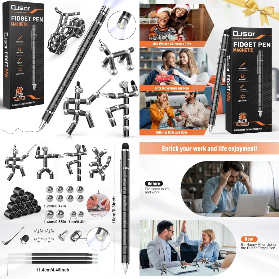 

Многофункциональная ручка-непоседа в виде чулка для мальчиков и взрослых-подростков, идеальный подарок для мужчин, юбилей, день рождения, Рождество, хаба