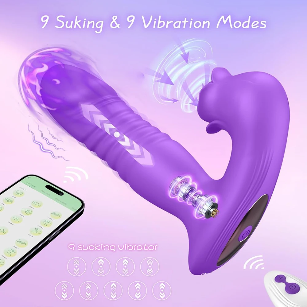 Telecomando Rosa Succhiare Vibratore App Telescopico Dildo Vibratori Donne Clitoride Stimolatore Vgaina G Spot Masturbazione Giocattolo Del Sesso