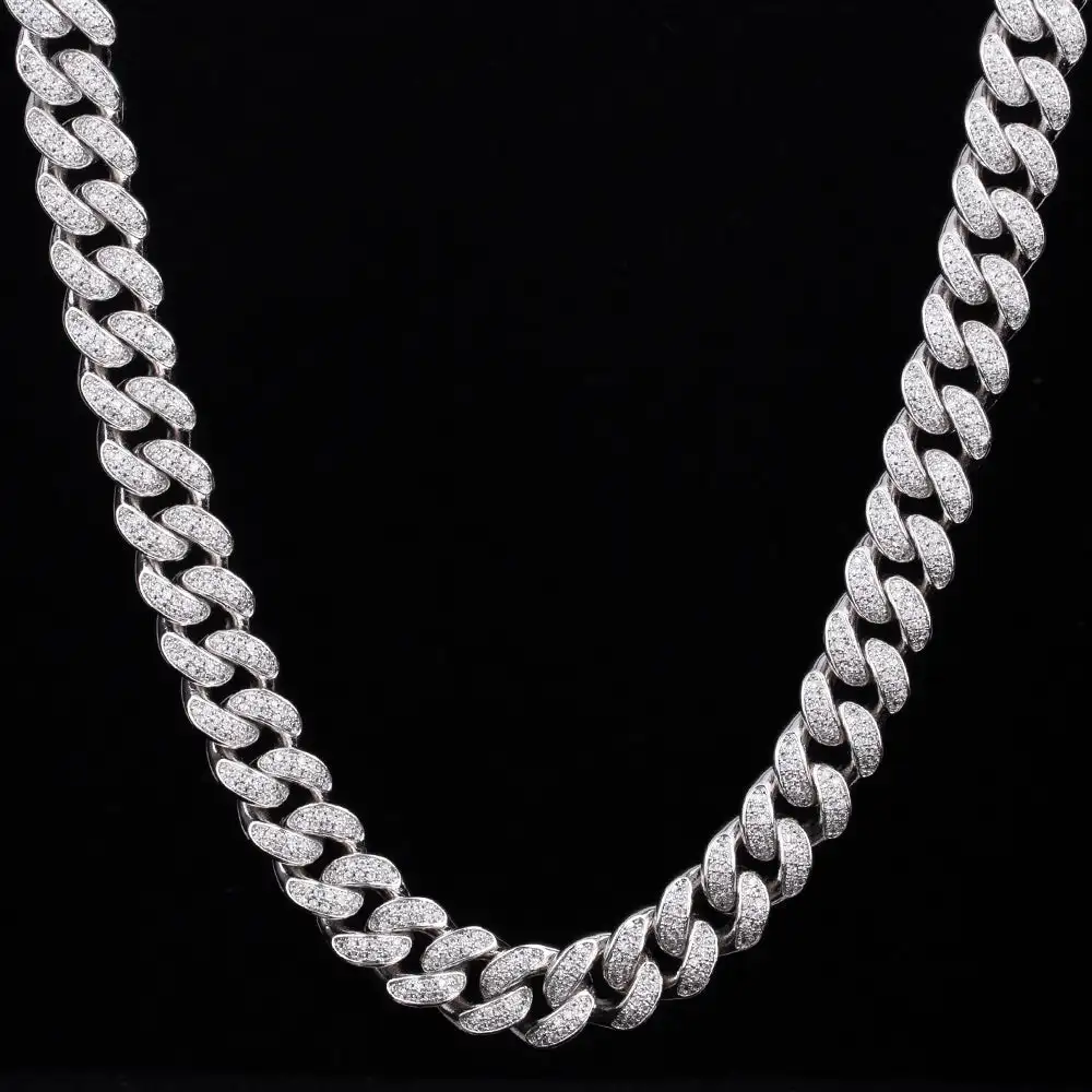 ICED Cuban Chain 12MM Out Men’s Necklace Micro Chunky Jewelry