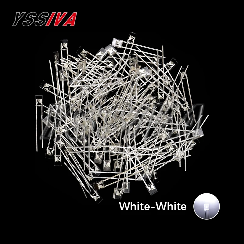 100 Stuks 2X3X4 Vierkante Led 234 Rode Lichtgevende Diode Wit Geel Rood Groen Blauw 2*3*4 Elektronische Diy Kit