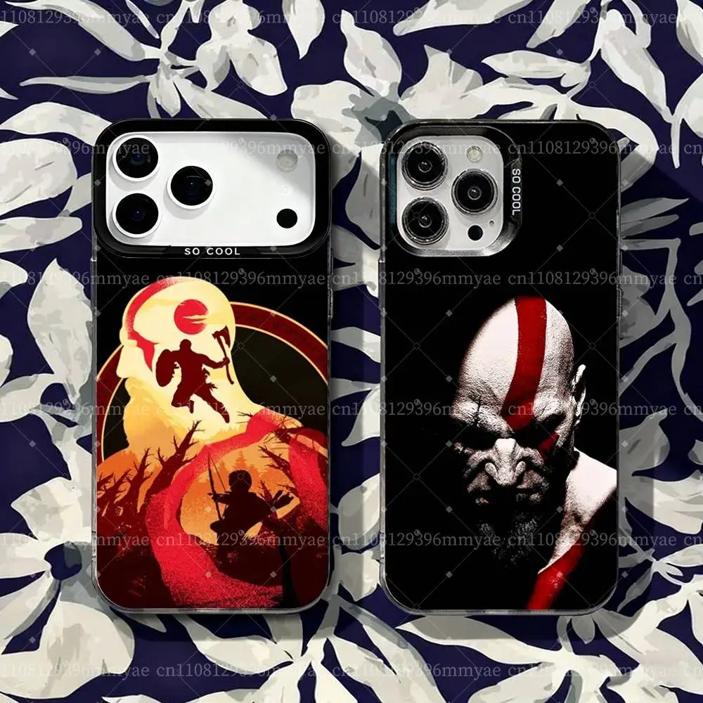 G-God Of Wars Kratos Phone Case For iPhone 18,17,16,15,14,13,12,11,Pro,XS,Max,Plus,Mini,E Black Matte Shockproof IMD Cover