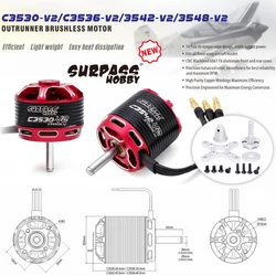 Surpass Hobby C3530 3536 3542 3548 V2 14-Pole Outrunner Brushless Motor for RC Aircraft Drone Plane Multicopter RC Model Parts