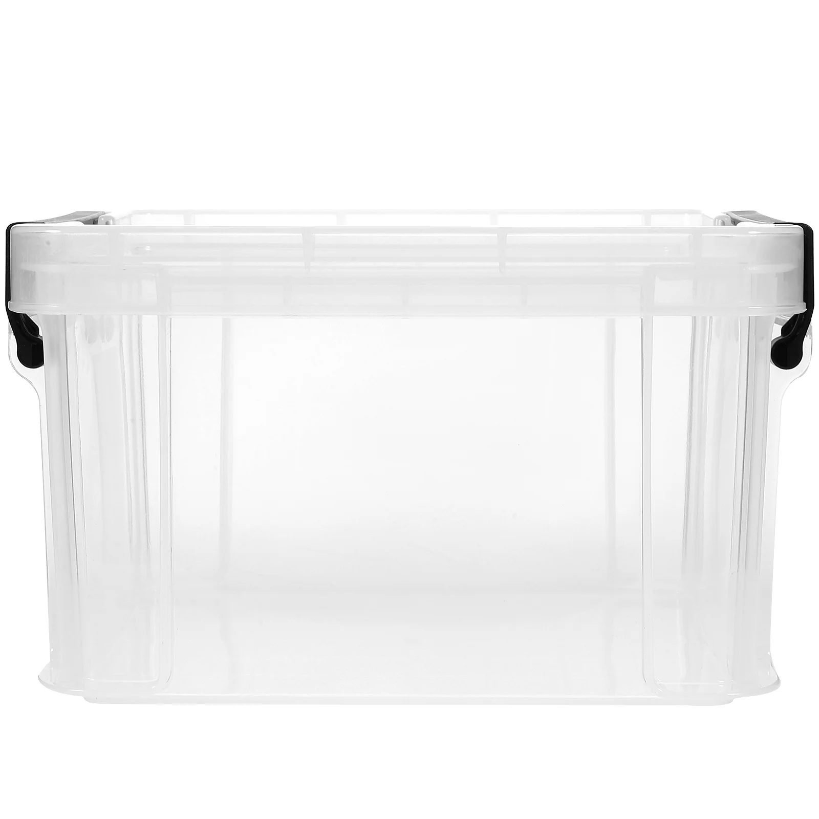 

Transparent Storage Box 21X16.4X12.5CM Clear Plastic Container With Lid Home Office ganizer Multi functional Household Clothes