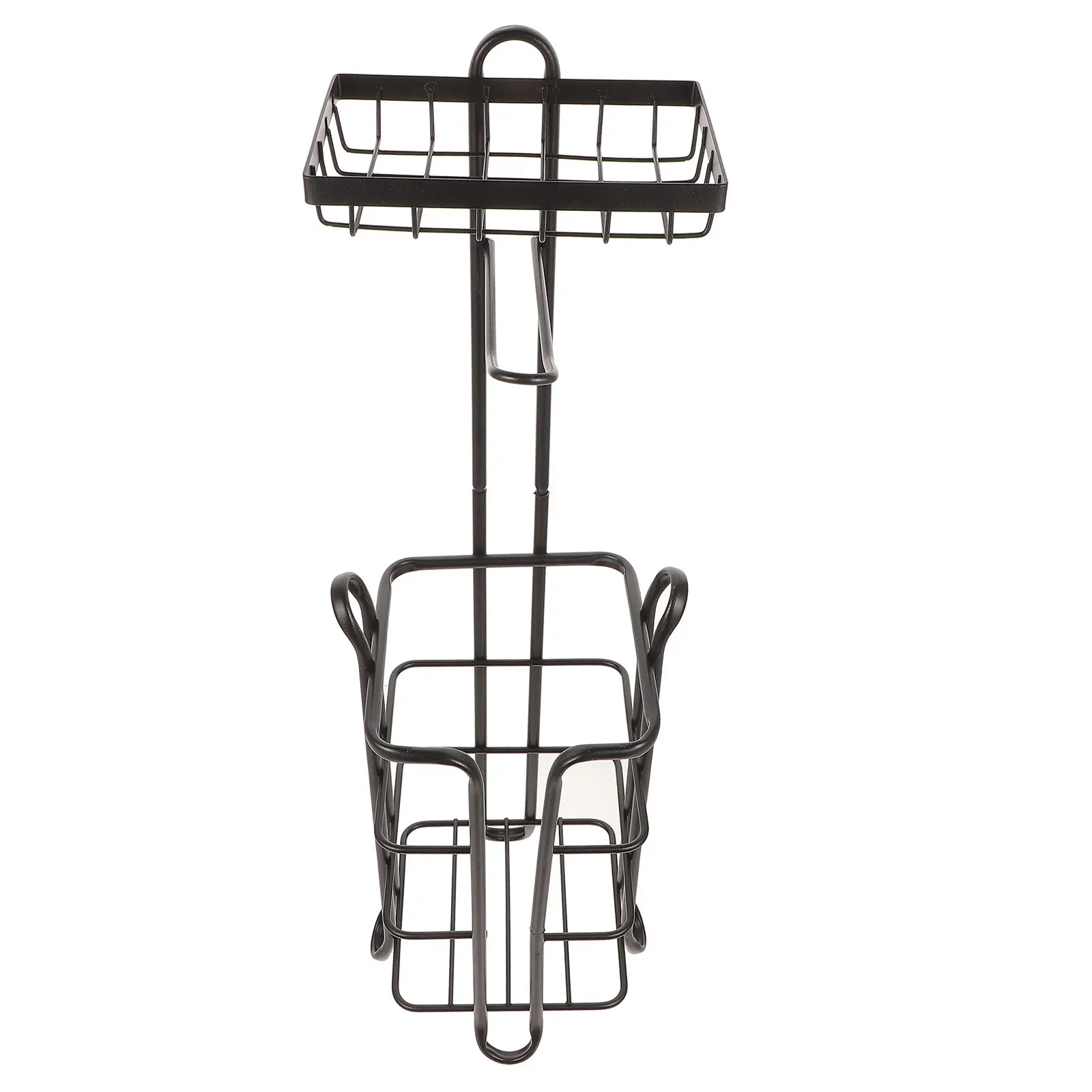 

Vertical Roll Paper Holder Iron Multi Roll Tissue Rack Large Capacity Vertical Tissue Storage Stand for Bathroom Kitchen Home