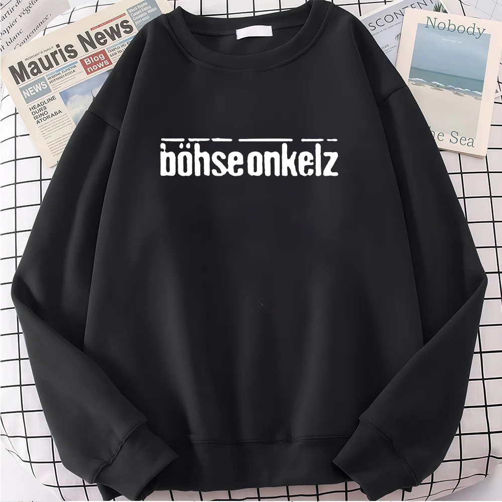 Thanks for Nothing Printed Hoodies Heavy Metal Band Bohse Onkelz Women Men Streetwear Pullover Hoodies Harajuku Tracksuit 2026