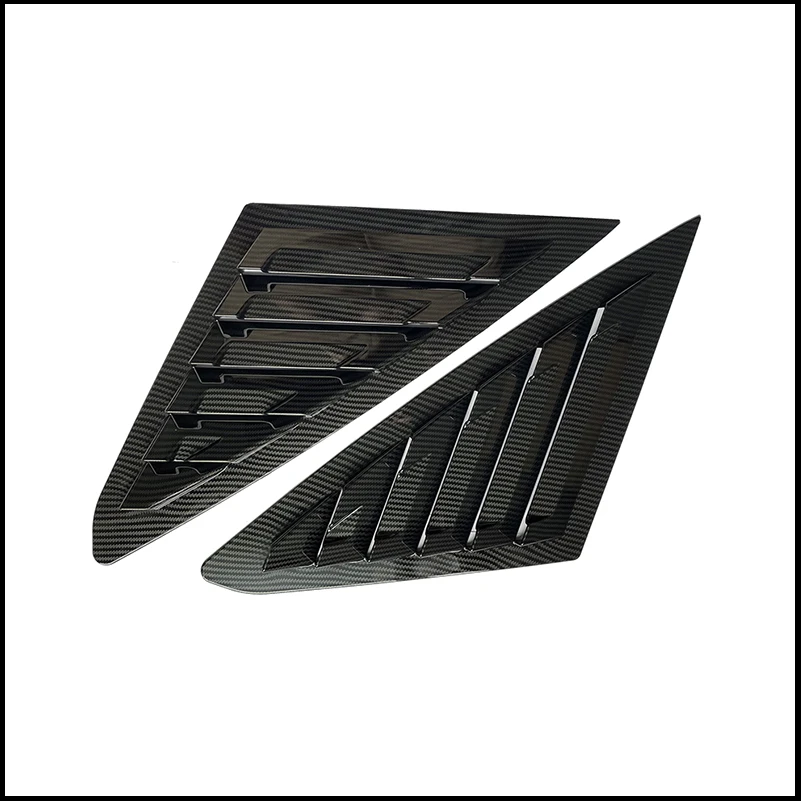 

For Ford Focus Sedan 2011-2017 Rear Window Side Louvers Vent decorate Cover Sticker Trim Car Styling Auto Accessories