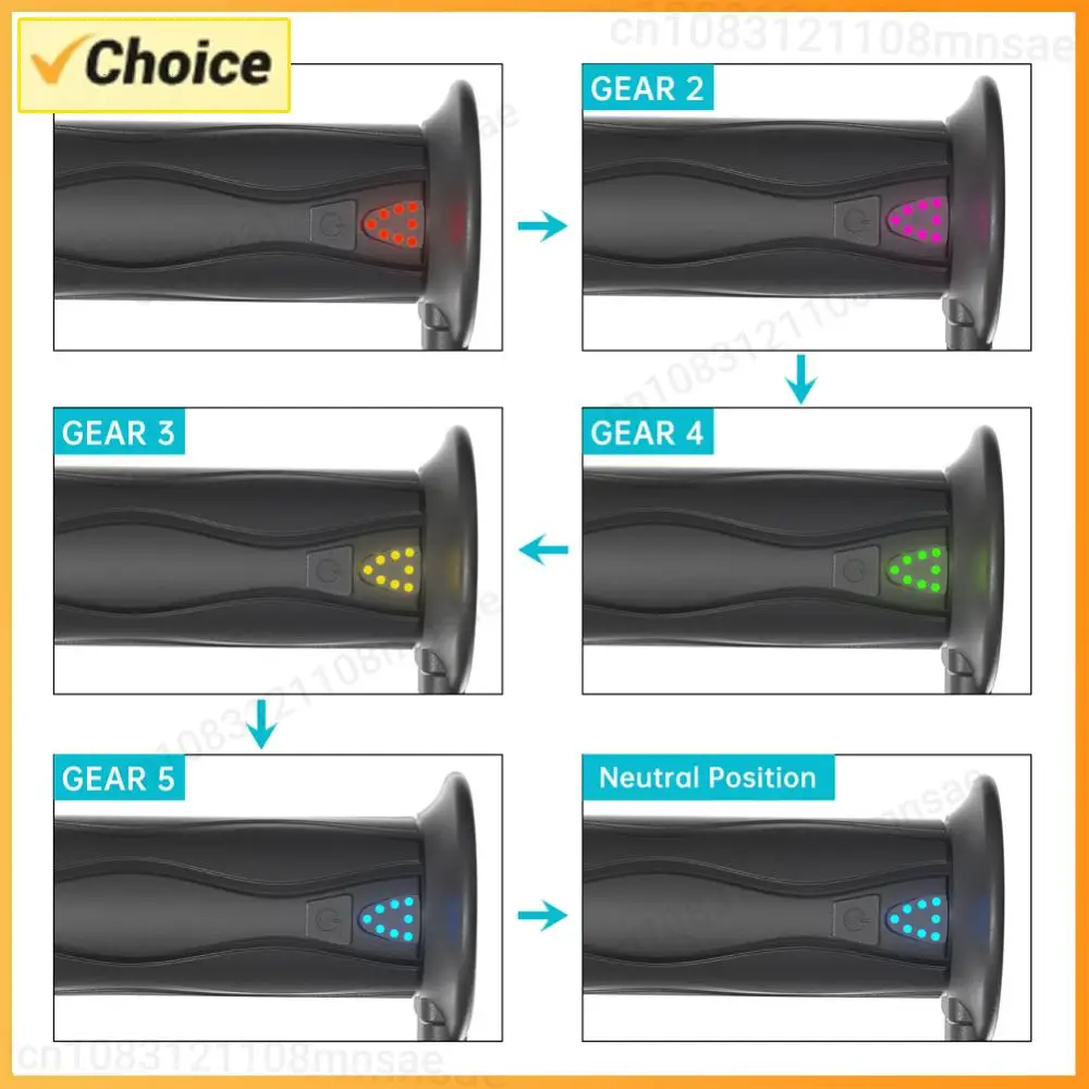 

DC 12V Motorcycle Hand Heated Grips 5-Gear Adjustable Hot Grip Handle Silicone Electric Heating Handle Smart Temperature Control