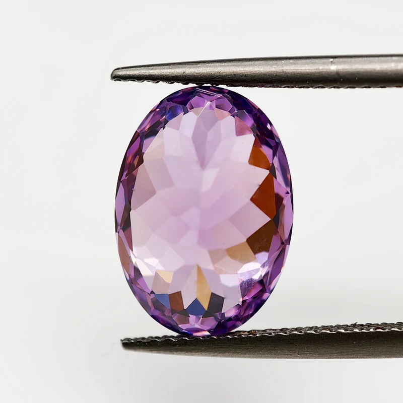 New Violet Oval 100 Faceted Cut Cubic Zirconia Lab Zircon CZ 4K Cutting 5A+ Quality for Jewelry Making