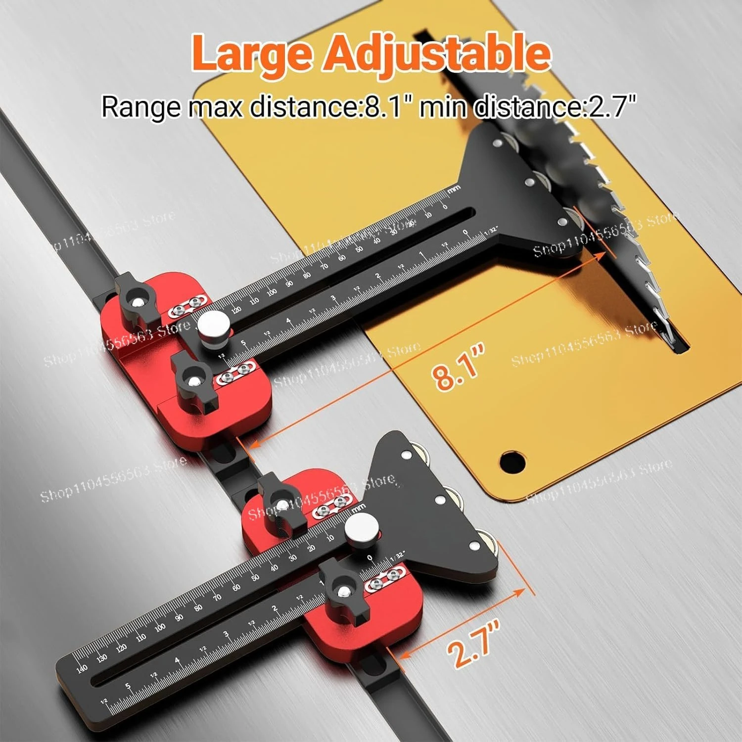 Thin Plate Cutting Guide, Inverted Roller Fast Positioning Jig for Woodworking Table